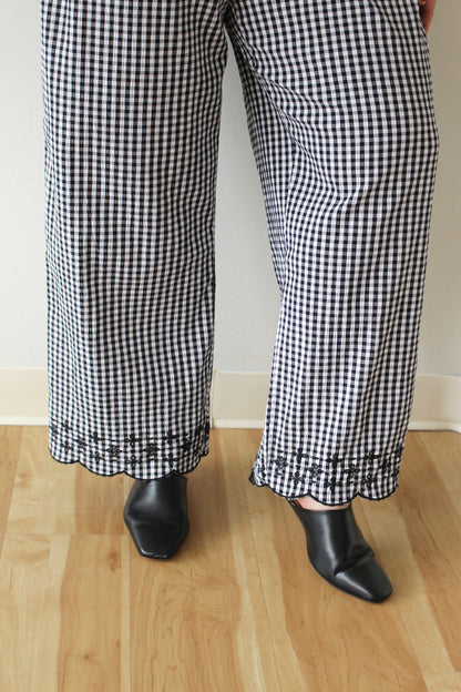 Vintage Gingham Easy Pants