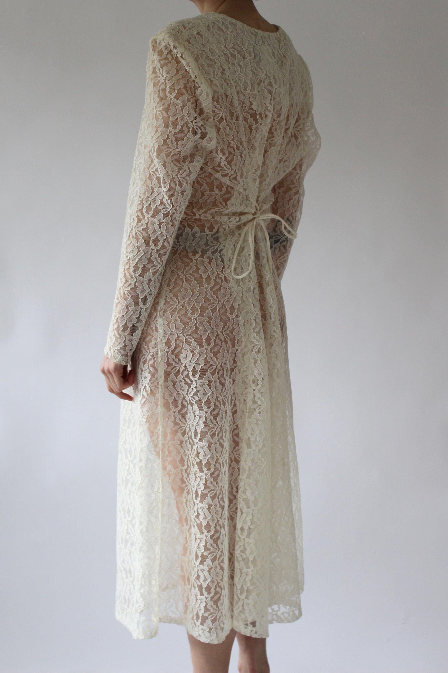 Incredible Vintage Sheer Lace Dress