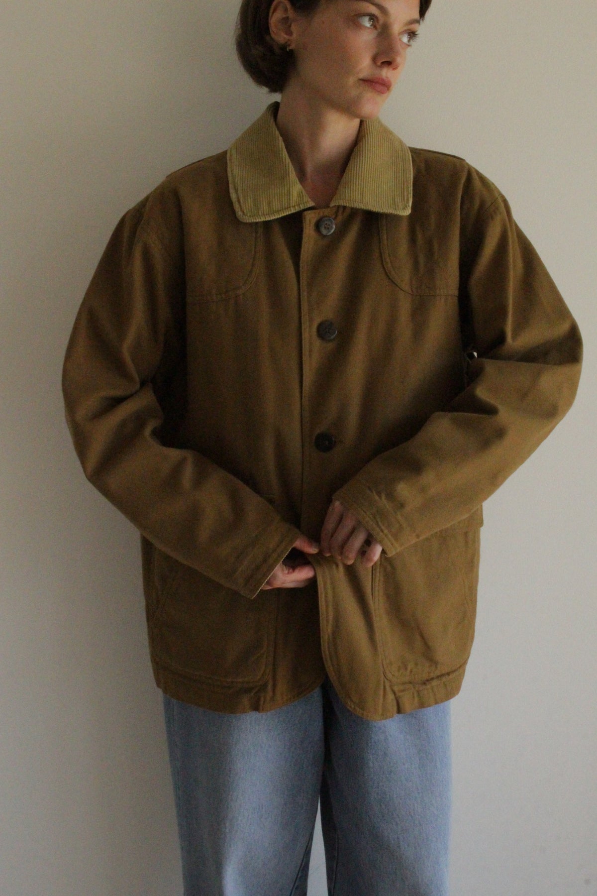 Vintage Orvis Olive Canvas Chore Coat