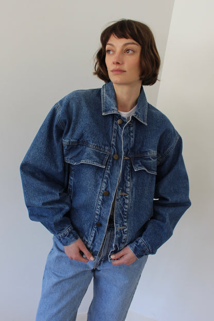 Vintage Cotton-Lined Denim Jacket