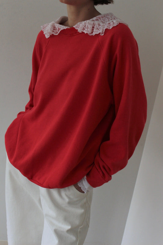 Reworked Vintage Collared Crewneck