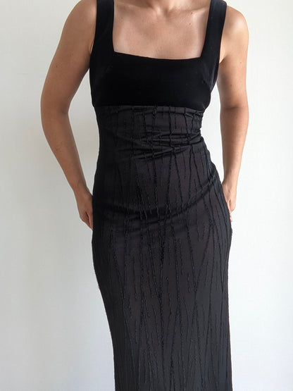 Beautiful 90s Shelli Segal Evening Dress