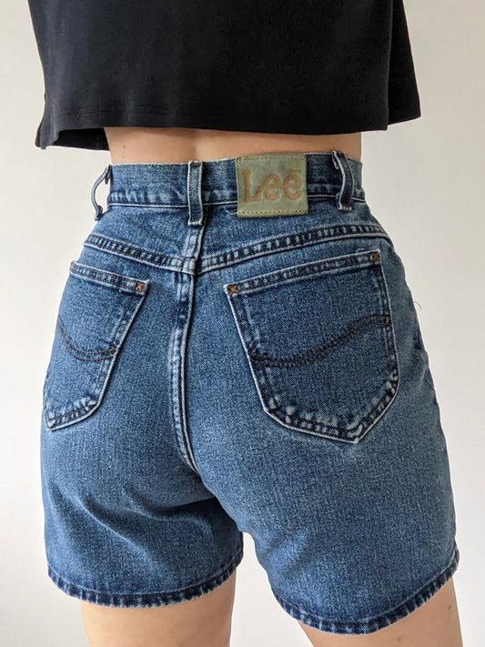 Vintage Lee High-Waist Denim Shorts
