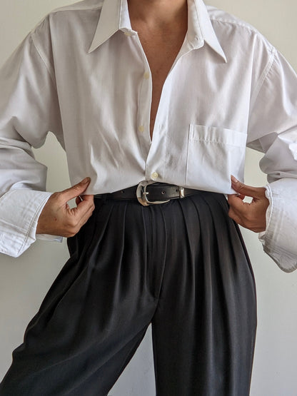 Classic Vintage Crisp Cotton Button Down