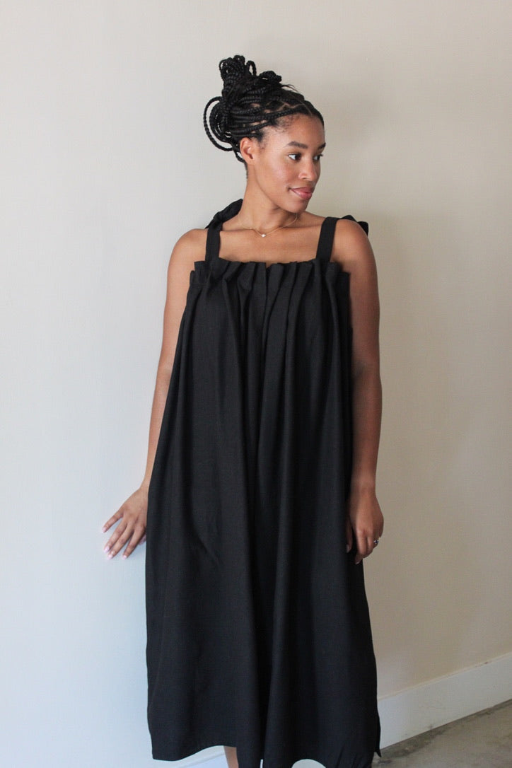 Toni Woven Silk  Dress