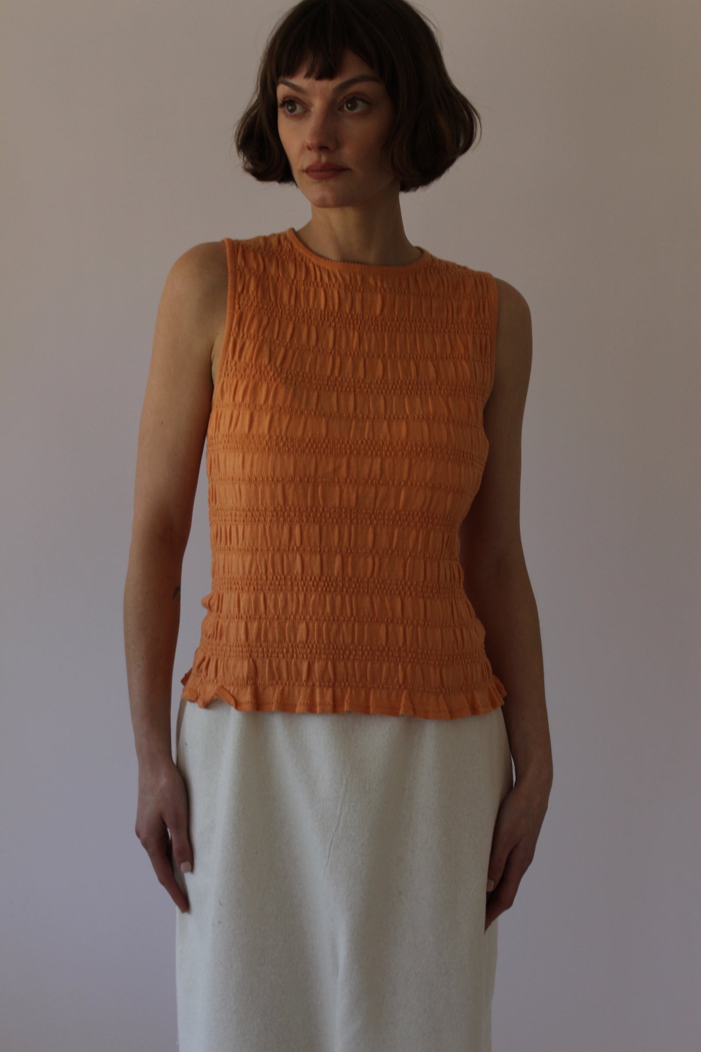 90s Shelli Segal Apricot Tank