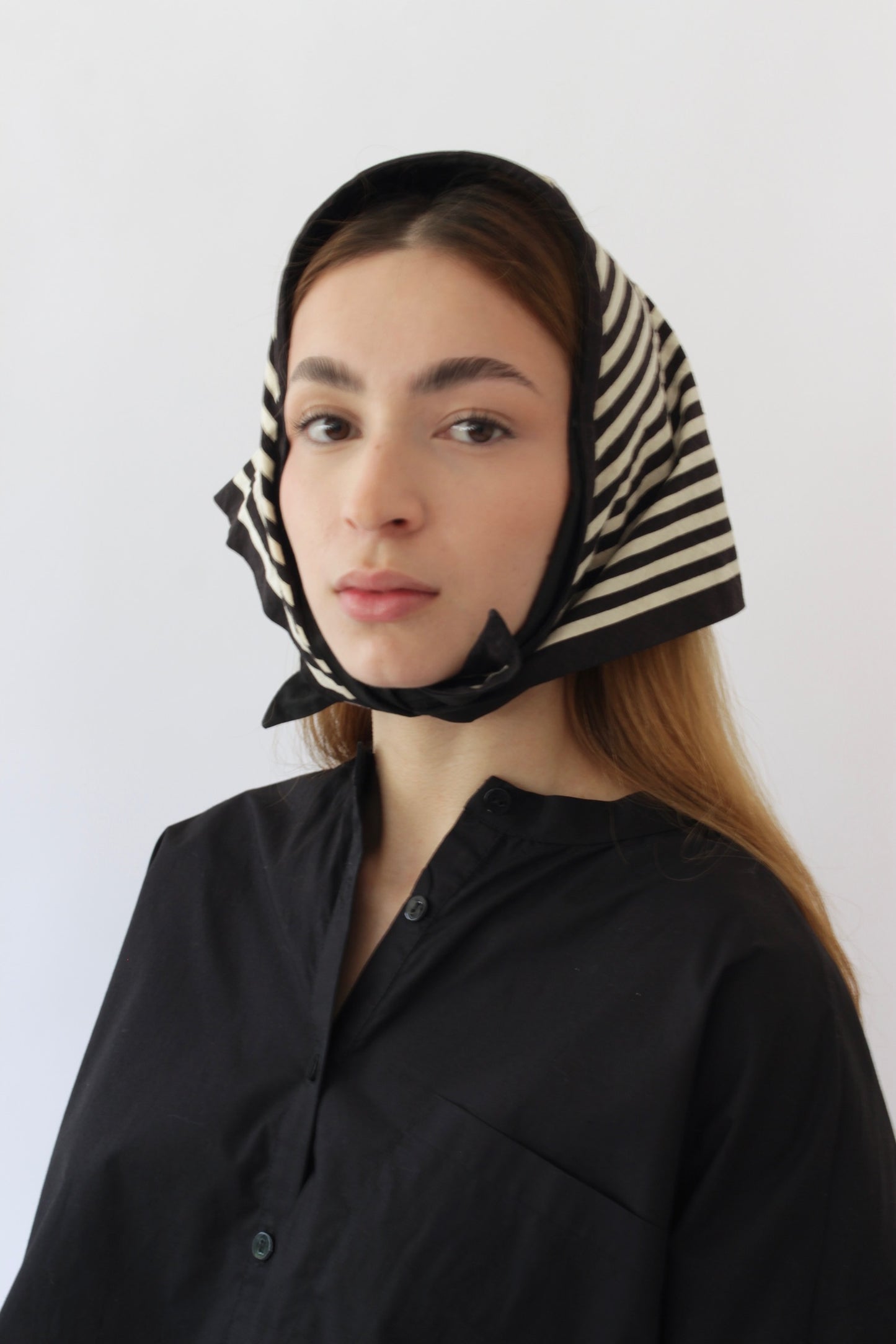 Vintage Bold Striped Headband Scarf