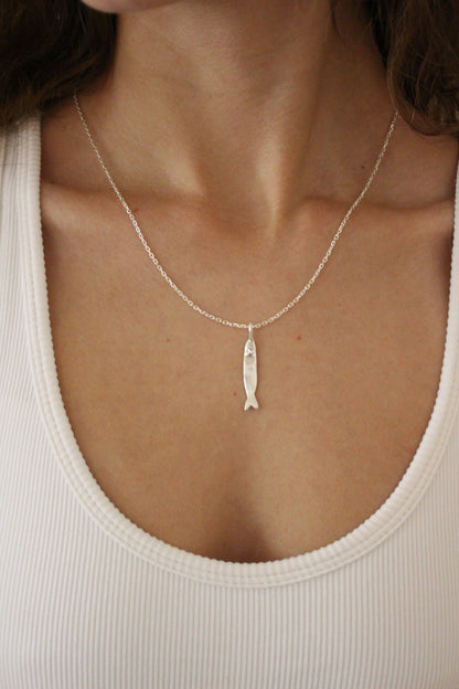 Sardine Pendant Necklace