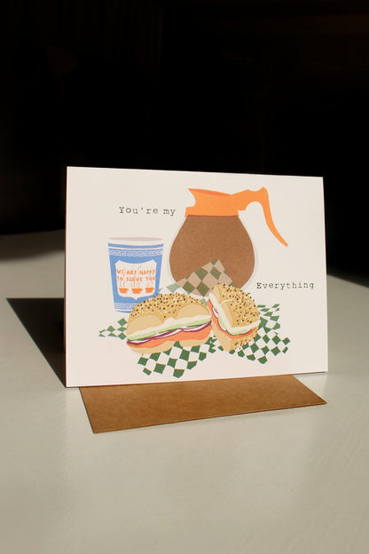 You're My Everything NYC Bagel Card