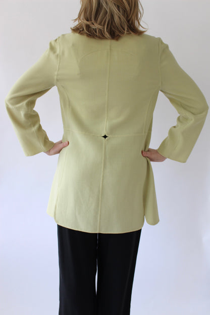Vintage Chado Ralph Rucci Pistachio Cut-Out Jacket