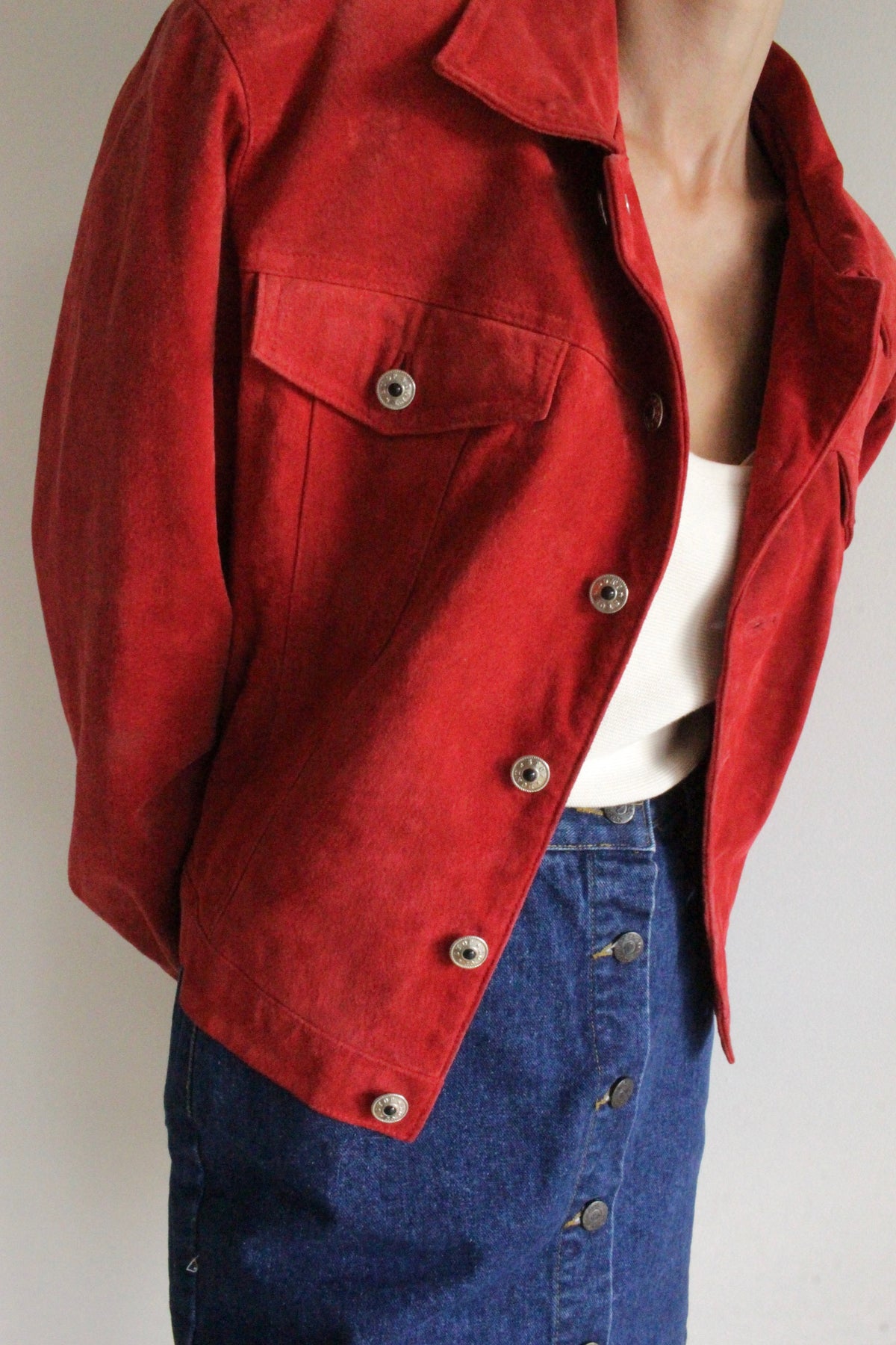 Vintage Cardinal Suede Jacket
