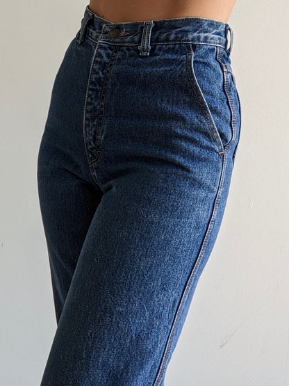 1970s Vintage Calvin Klein Dark Wash Denim