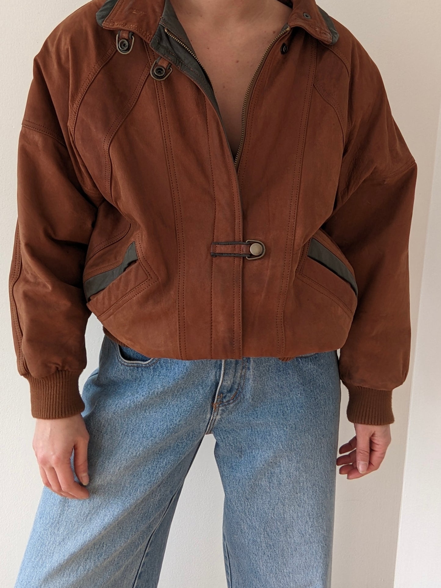 Favorite Vintage Two-Toned Leather Bomber