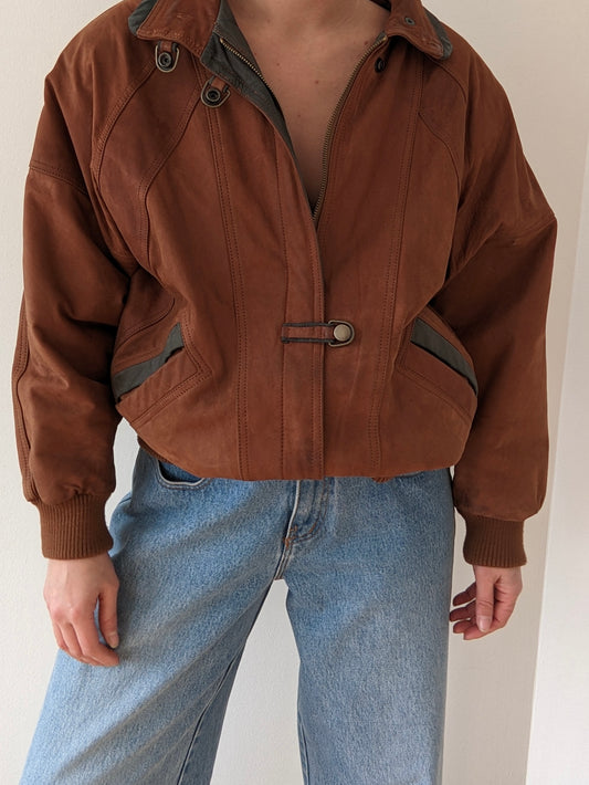 Favorite Vintage Two-Toned Leather Bomber