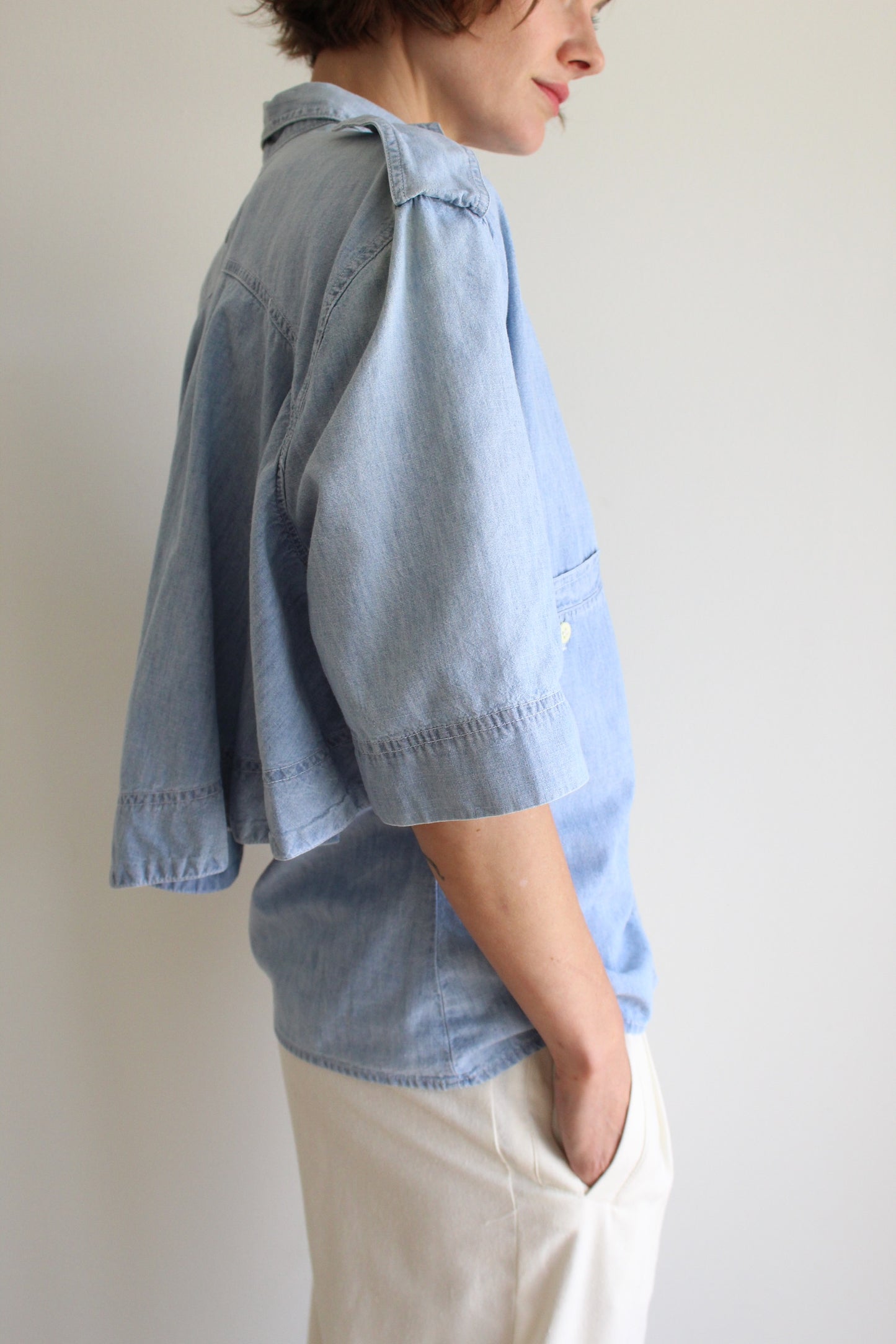 Rare Vintage Byblos Chambray Button Up