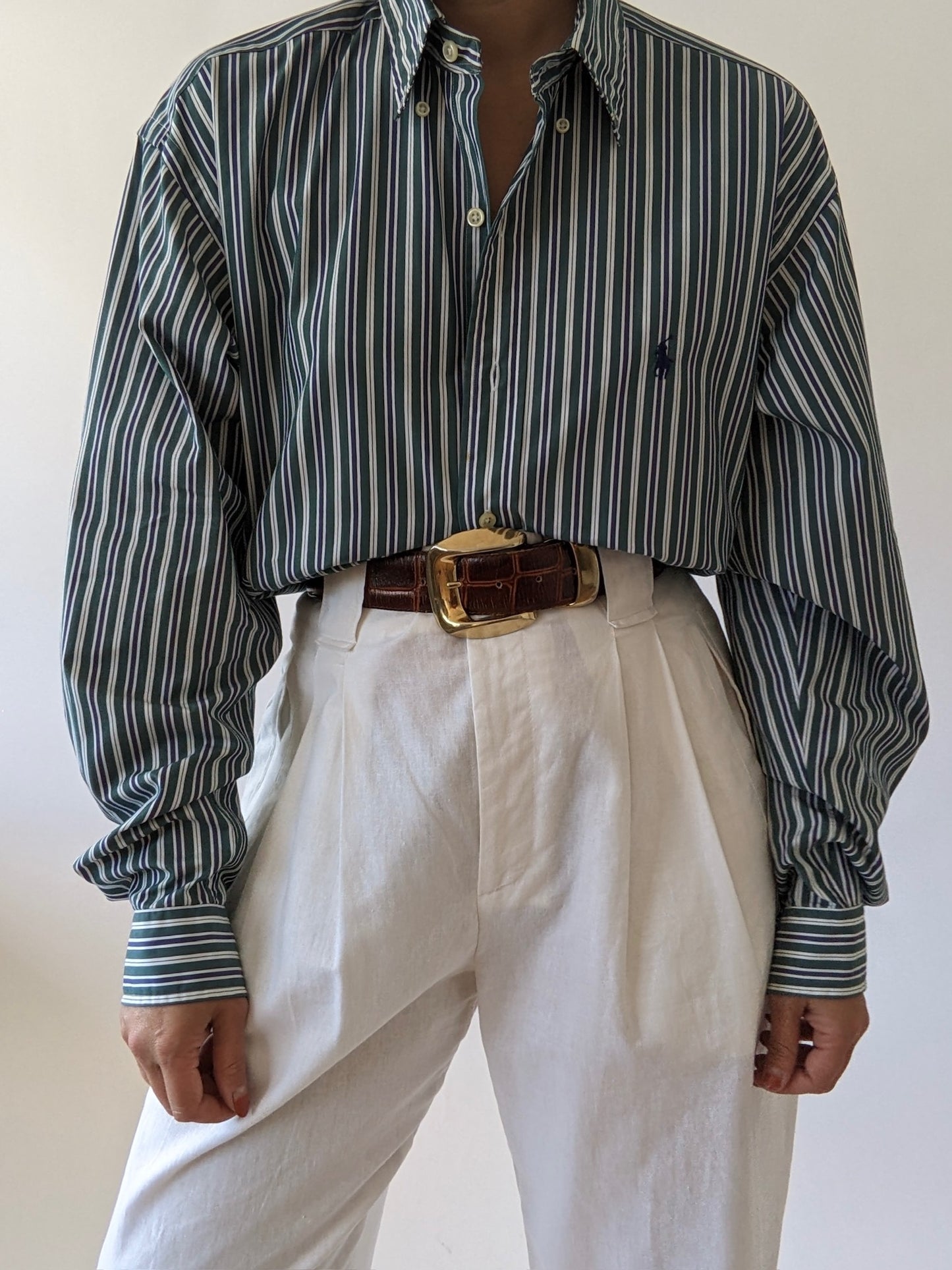 90s Ralph Lauren Topiary Striped Shirt