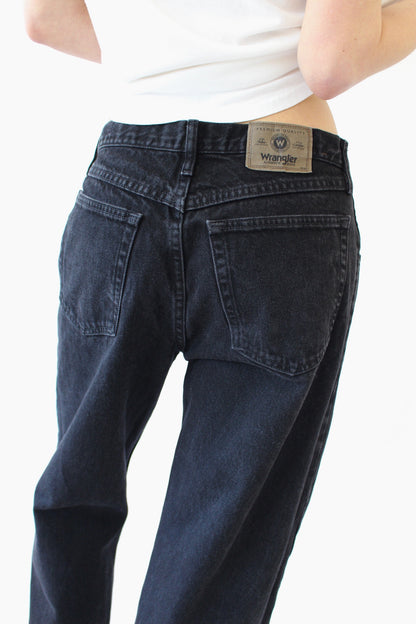 Vintage Faded Black Wrangler Denim