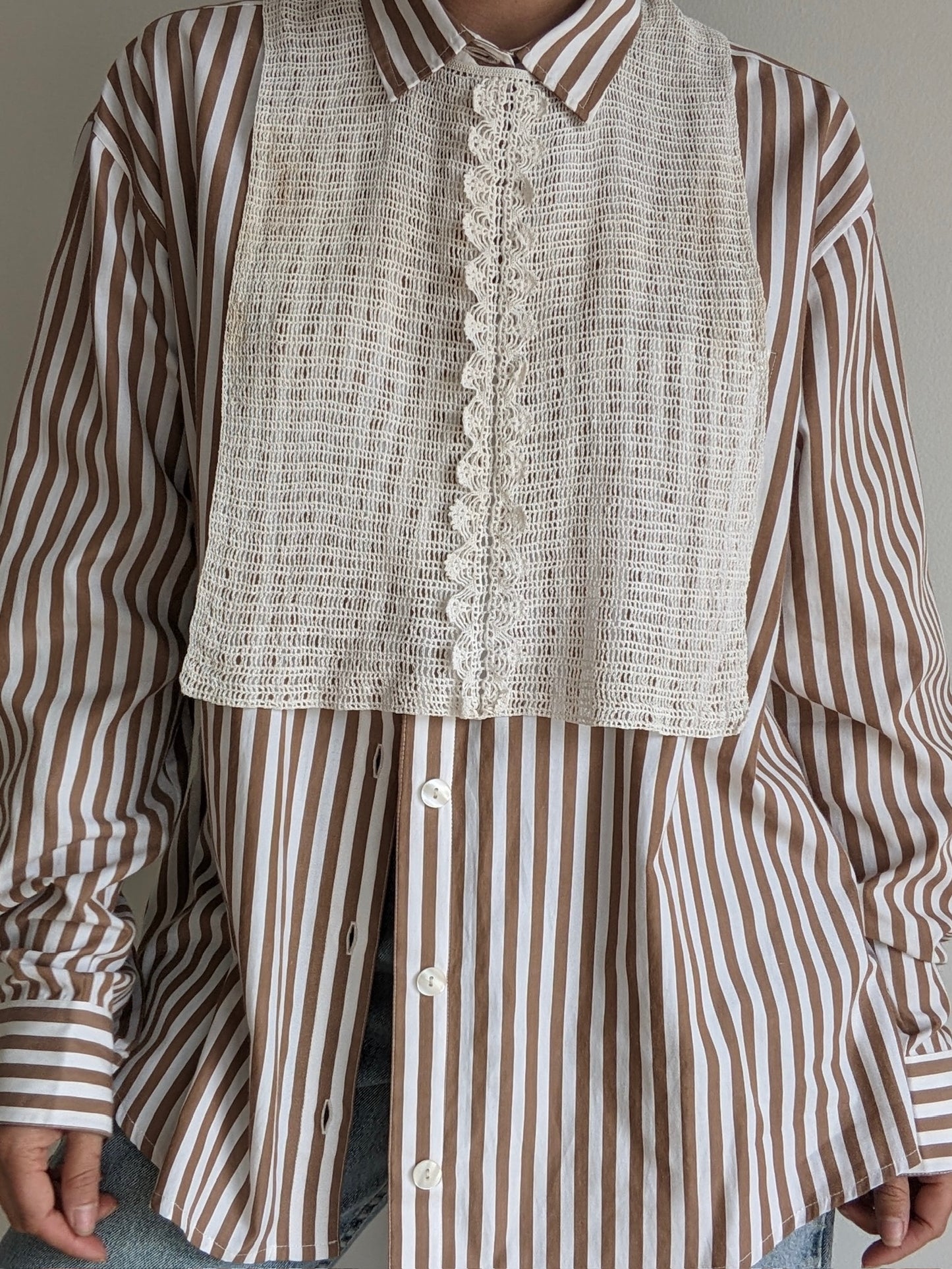 Antique Hand-Crocheted Bib Collar