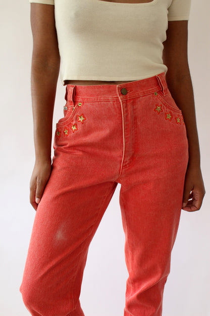 Vintage Escada Nautical Embroidered Denim
