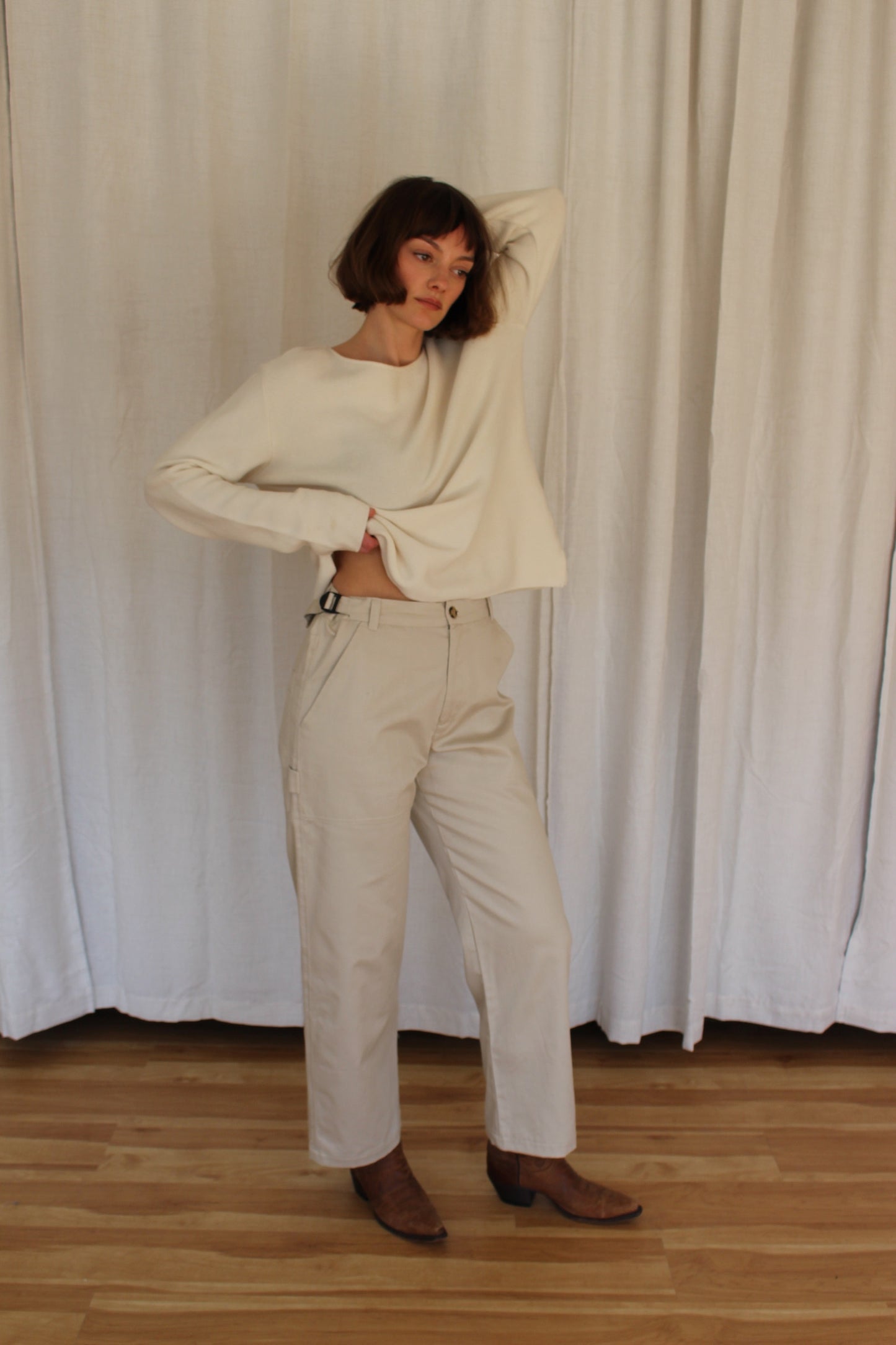 Ingrid Cotton Twill Carpenter Pant