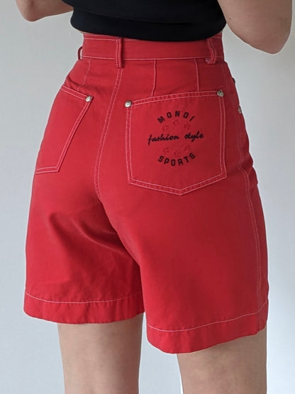 Vintage Mondi Cherry Red Shorts