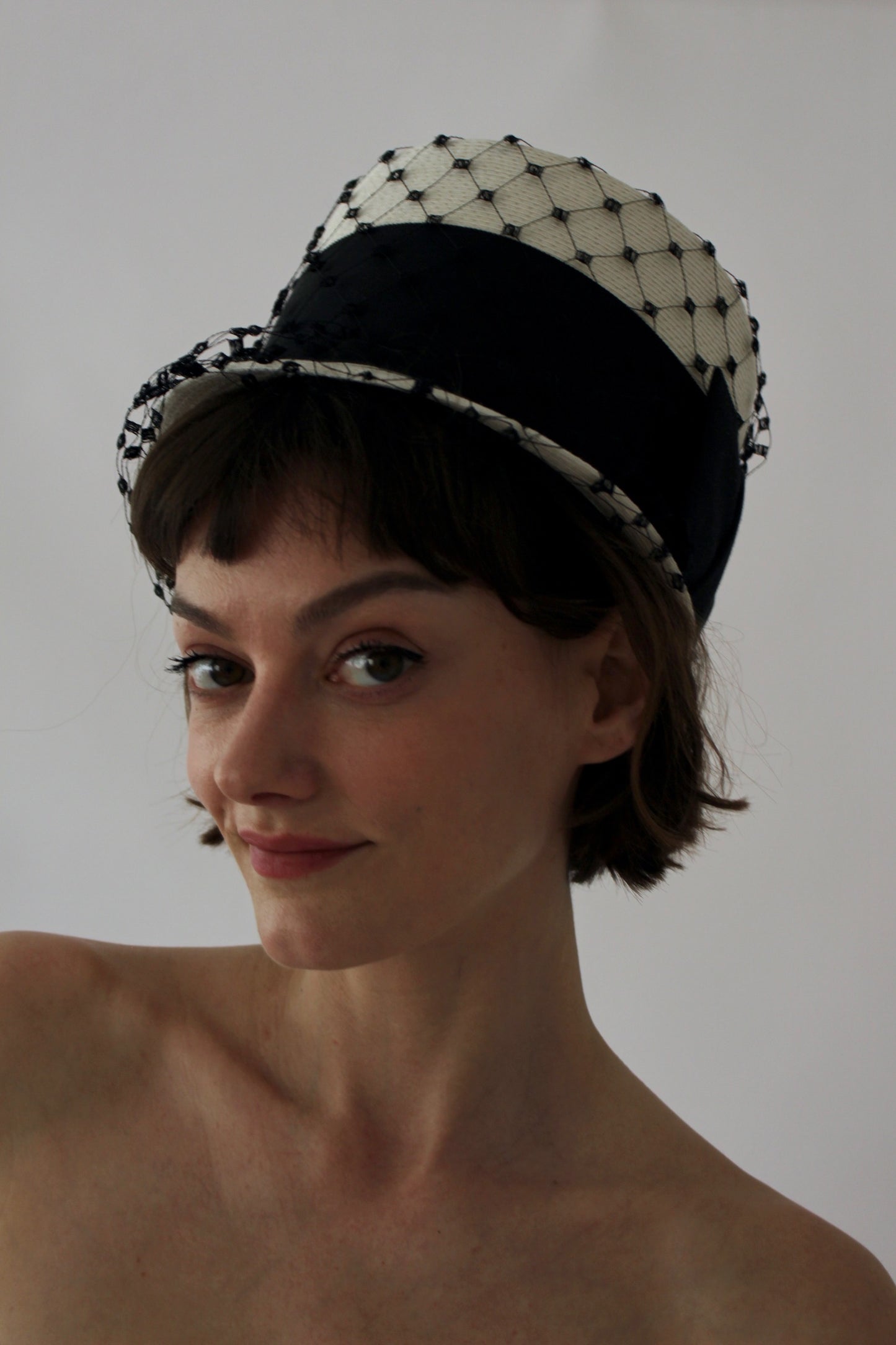 Amazing Vintage Netted Top Hat