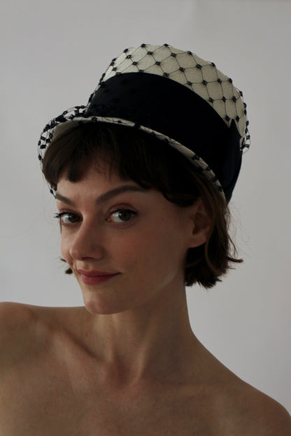 Amazing Vintage Netted Top Hat