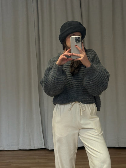 Vintage Italian Smoke Woven Wool Hat