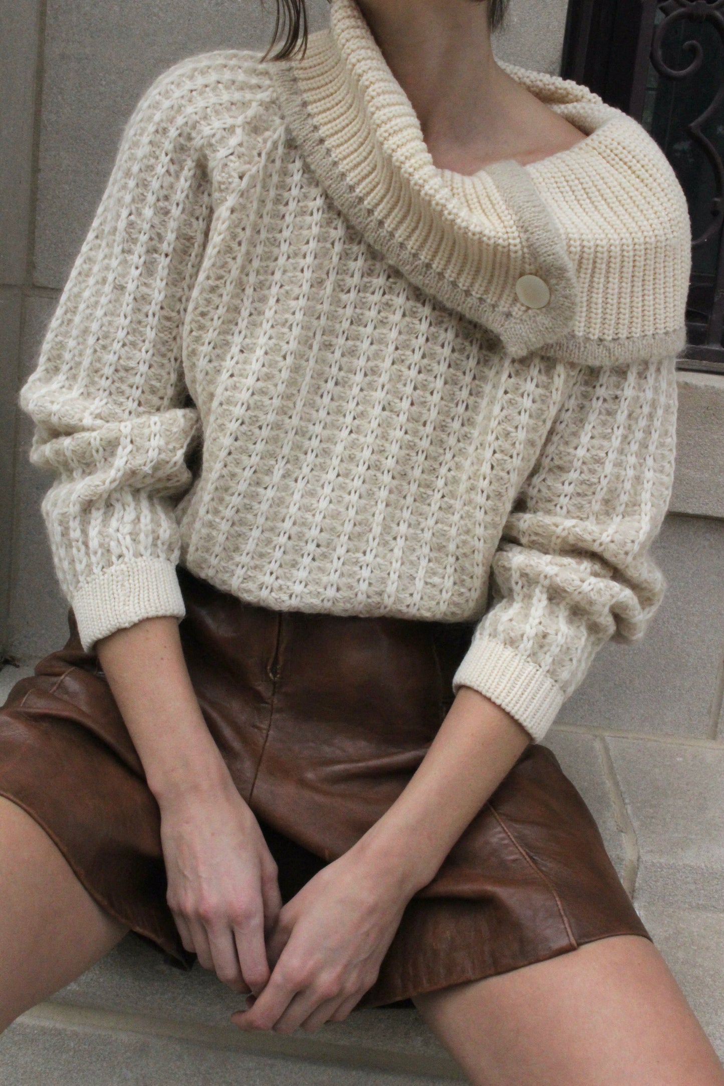 Wonderful & Rare Vintage Chunky Knit Mohair Sweater