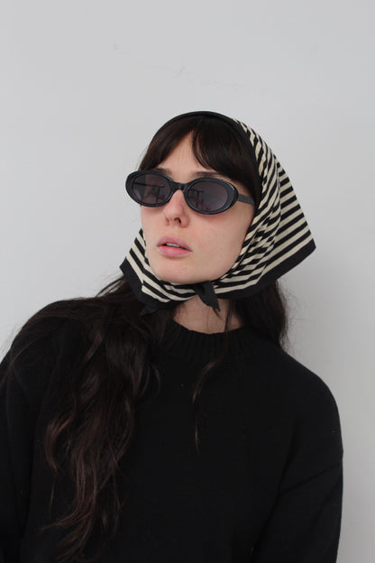 Vintage Bold Striped Headband Scarf