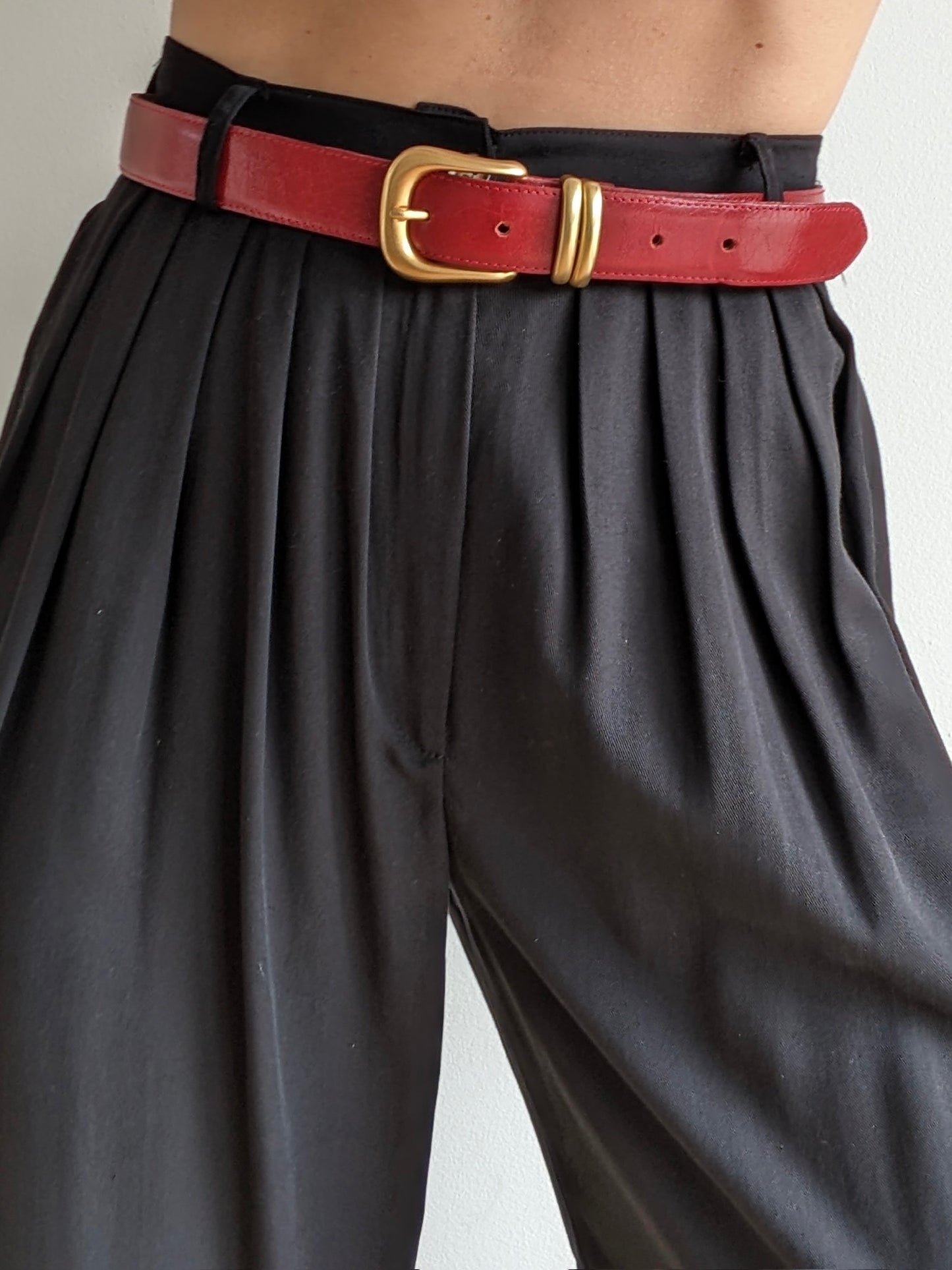 Vintage Paprika Leather Belt