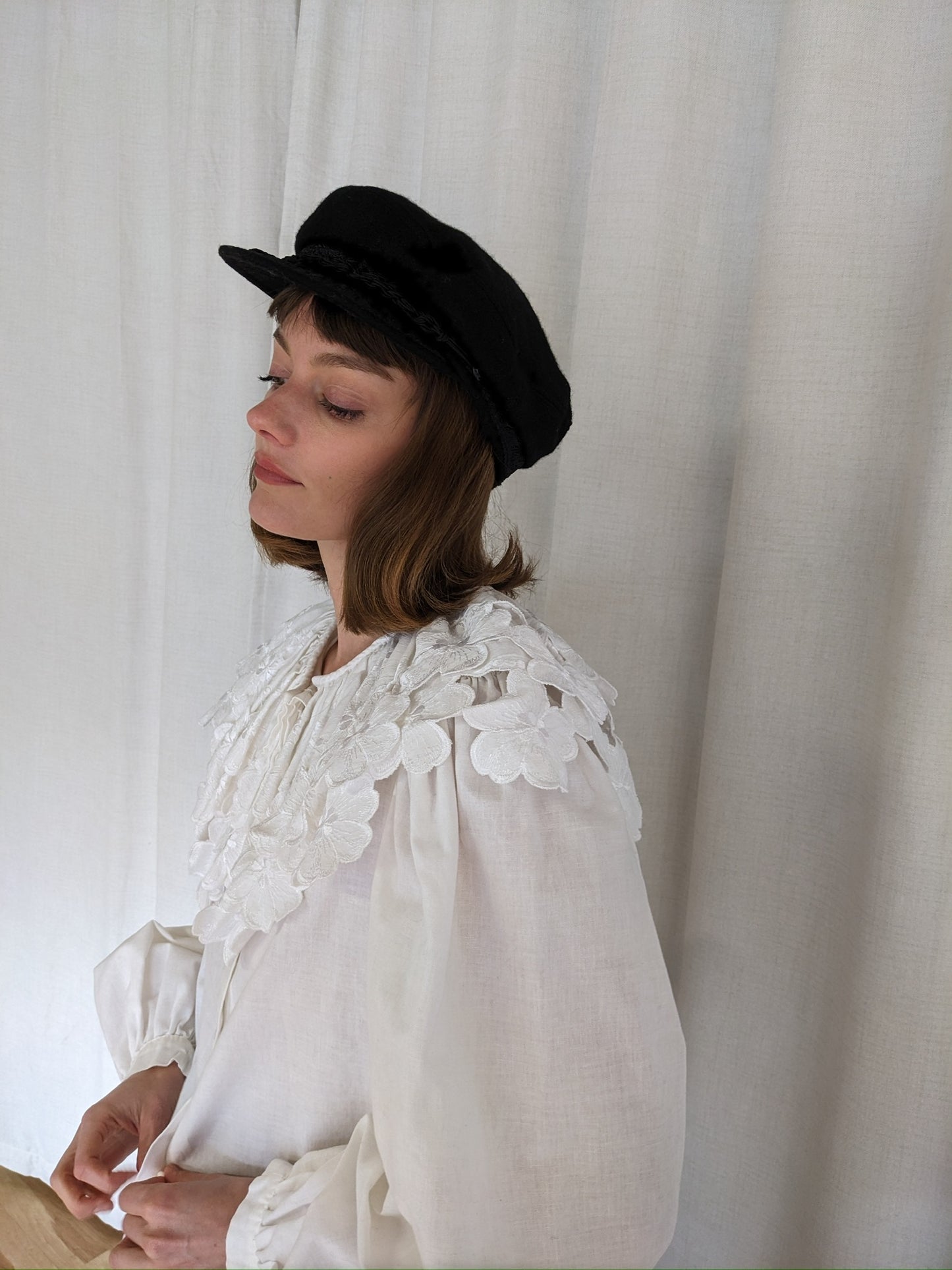 Vintage Greek Wool Fisherman's Cap