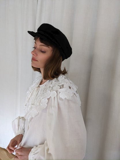 Vintage Greek Wool Fisherman's Cap