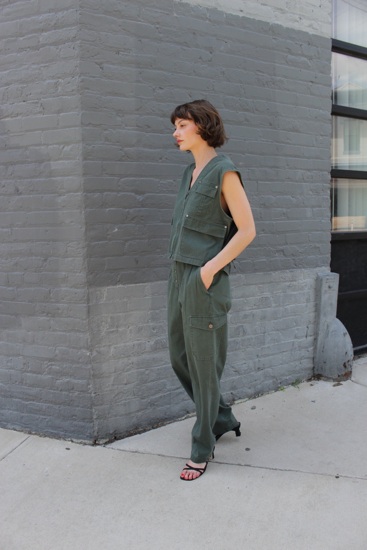 Incredible Vintage Safari Vest & Cargo Pant Set