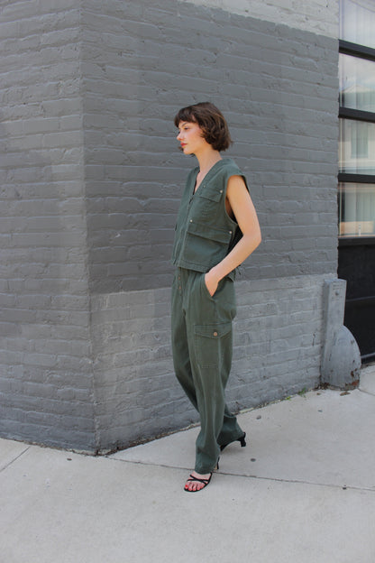 Incredible Vintage Safari Vest & Cargo Pant Set