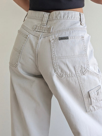 90s Khaki Twill Carpenter Pants