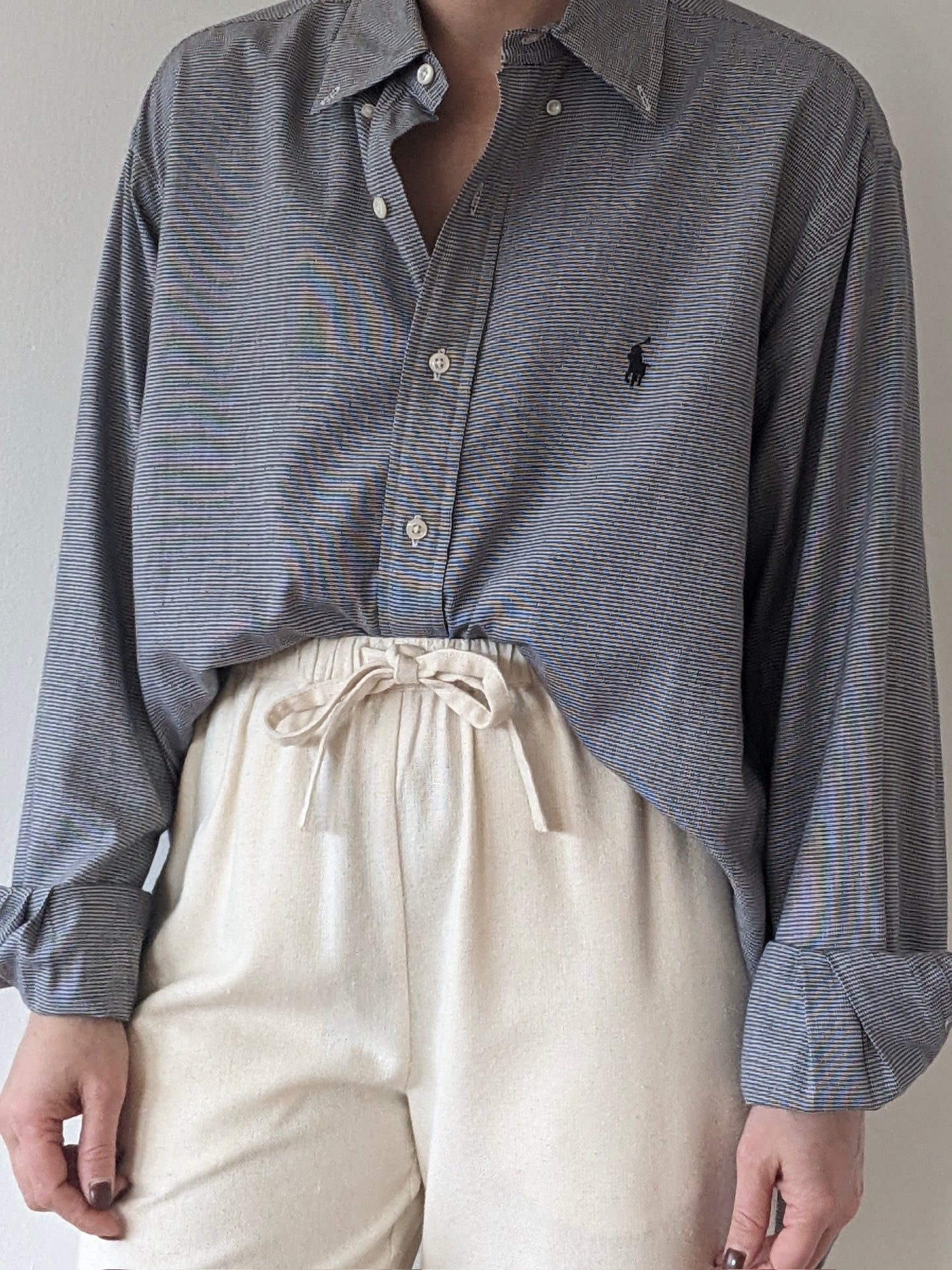 Vintage Ralph Lauren Houndstooth Cotton Shirt