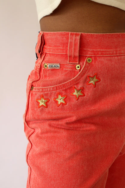 Vintage Escada Nautical Embroidered Denim