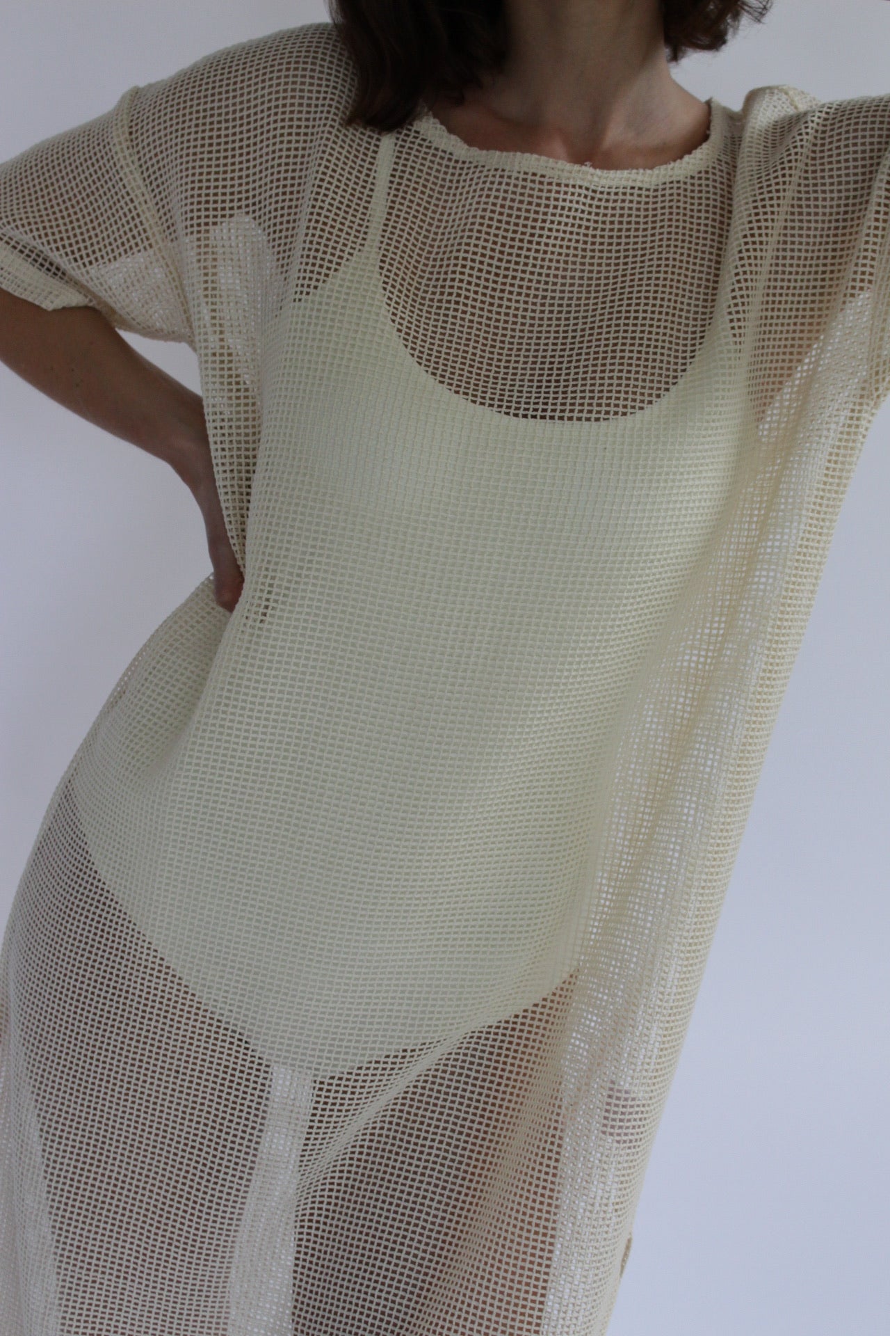 Lenny Netted Cotton Dress