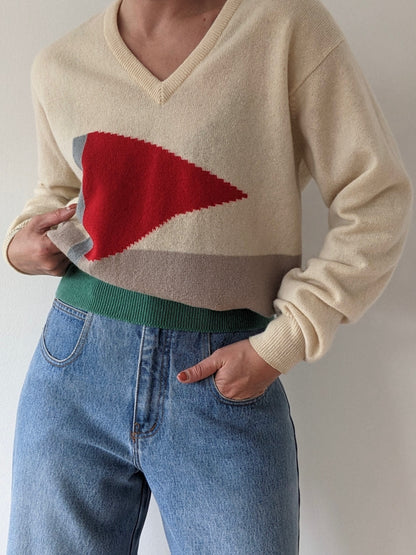 Rare Vintage Pringle Wool Golf Graphic Sweater