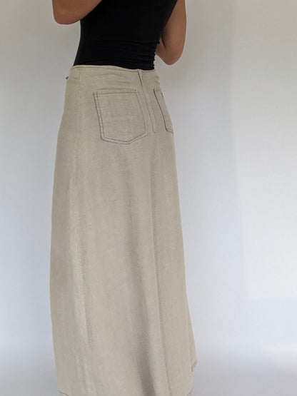 Vintage Guess Linen Tie Skirt