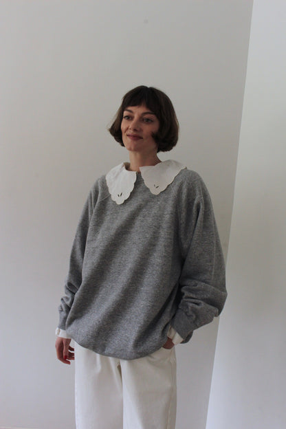 Reworked Vintage Collared Crewneck