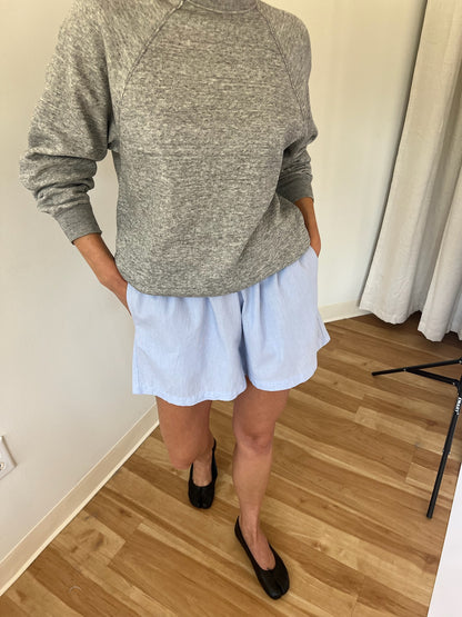 Vintage Heather Grey Raglan Sweatshirt