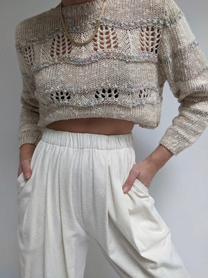 Beautiful Vintage Loose Knit Sweater