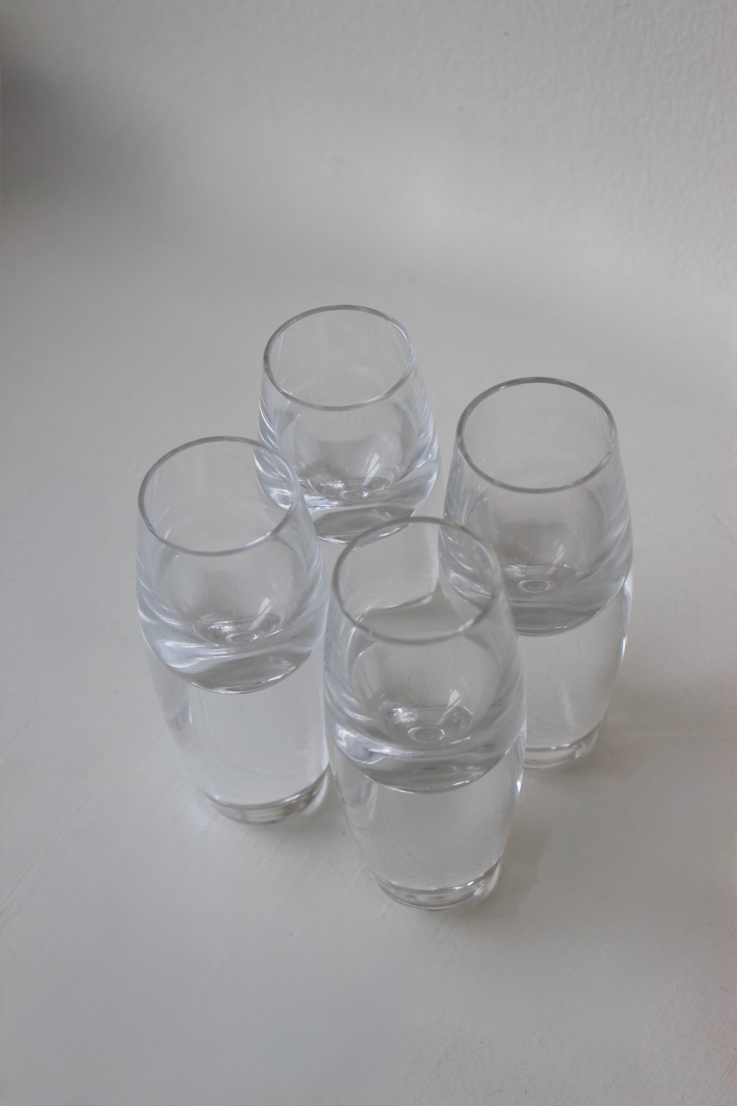 Vintage Krosno Heavy-Base Shot Glass / Set of 4