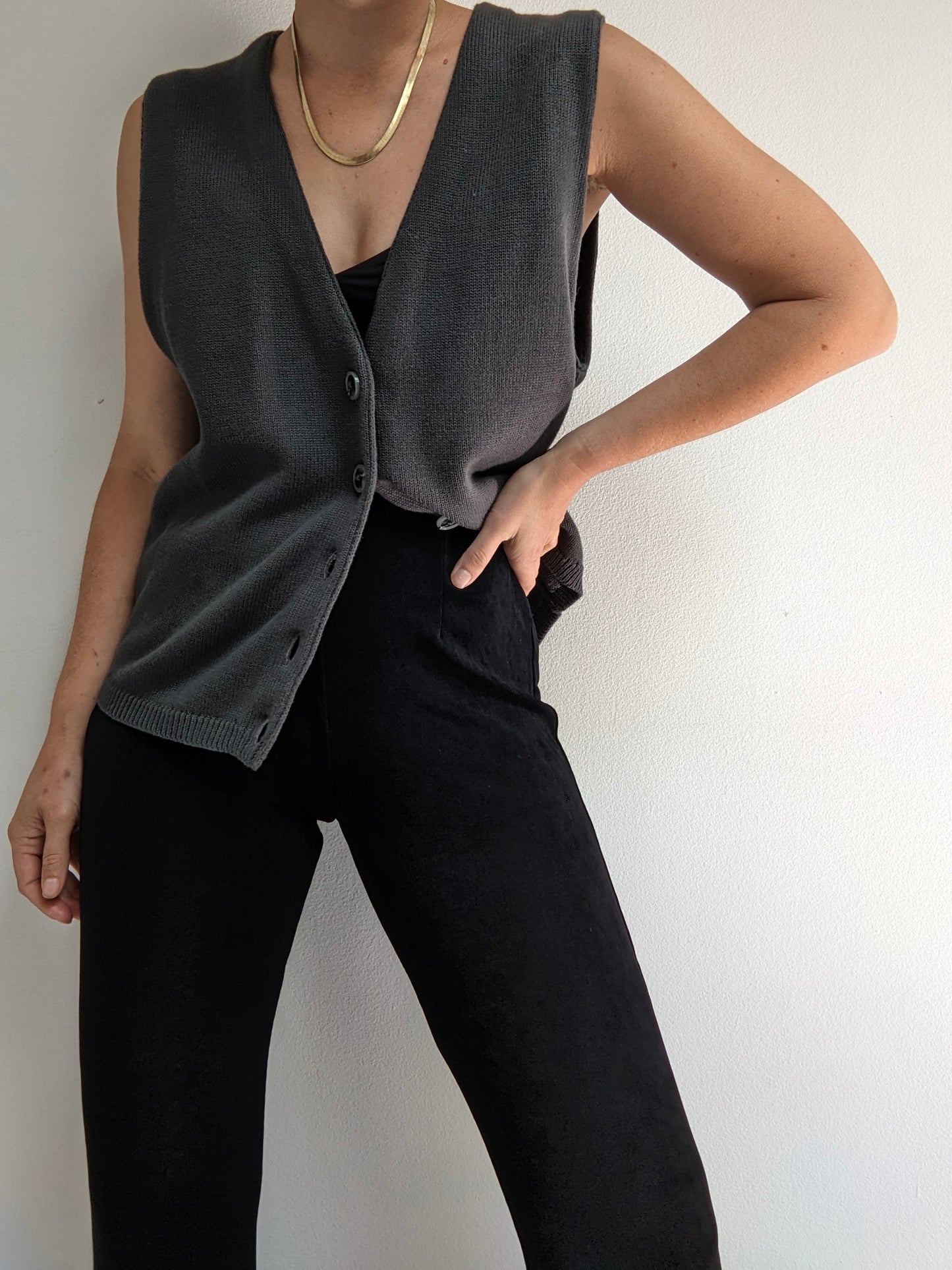 Vintage Onyx Easy Pants