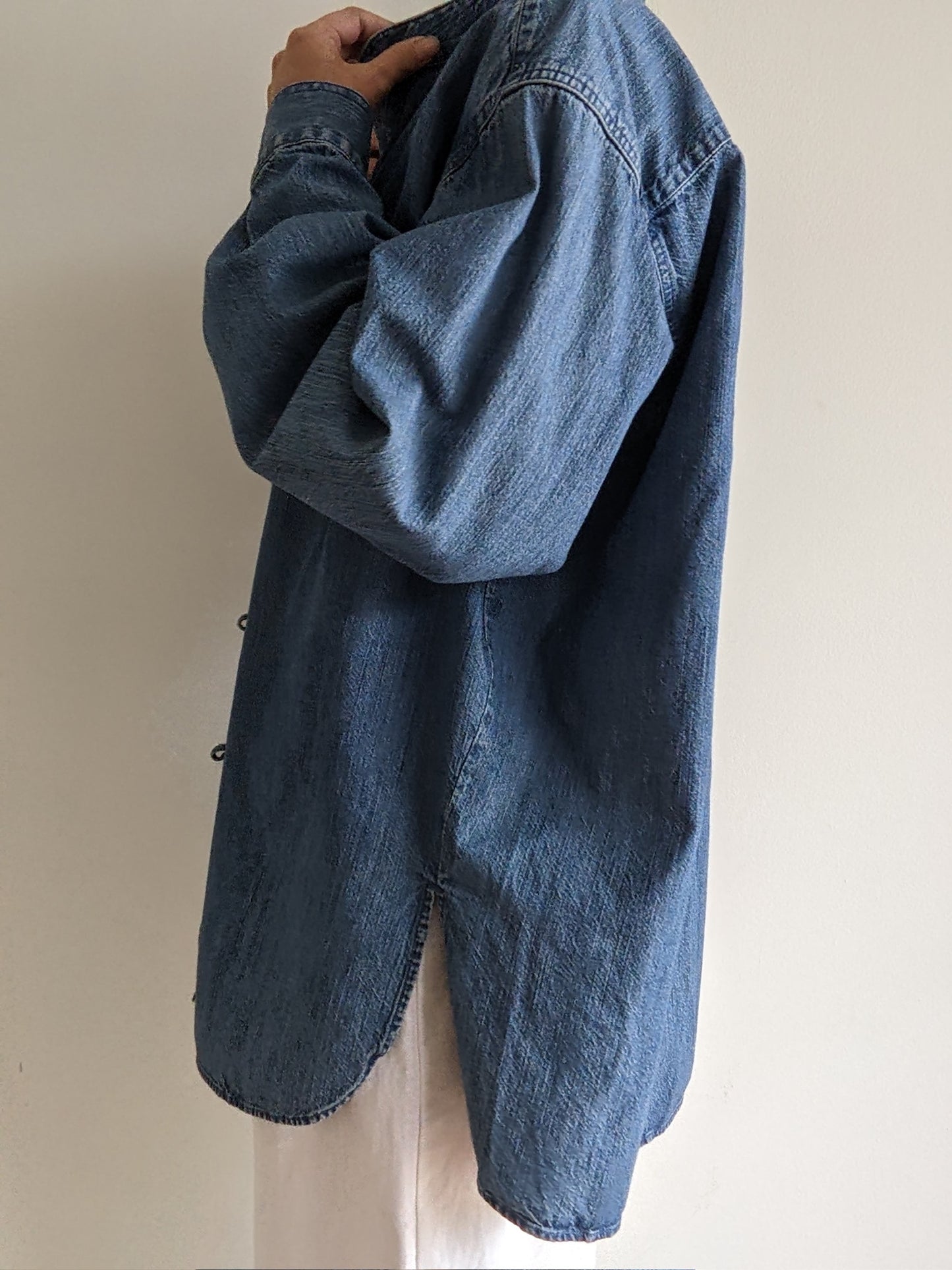 Favorite Vintage Denim Knot Closure Button Down