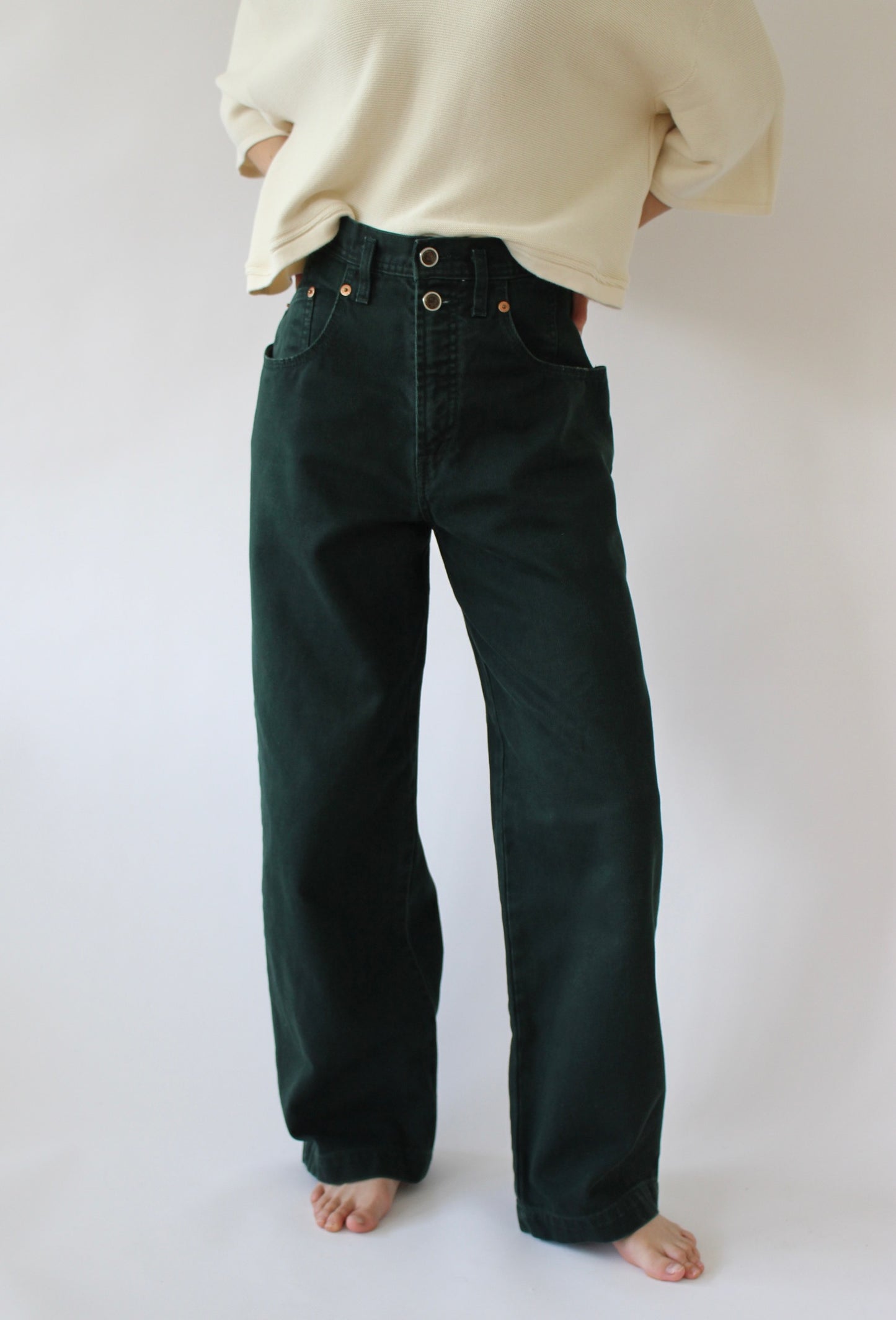 Amazing Vintage Poblano Wide-Leg Denim