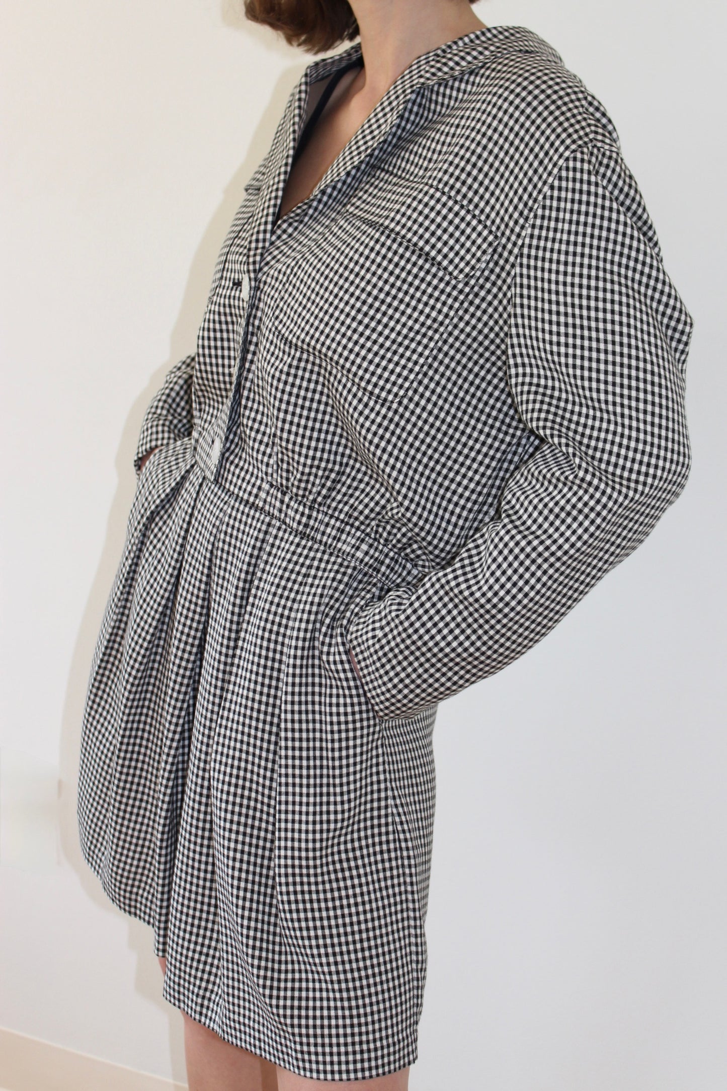 Incredible Vintage Gingham Jacket & Shorts Set