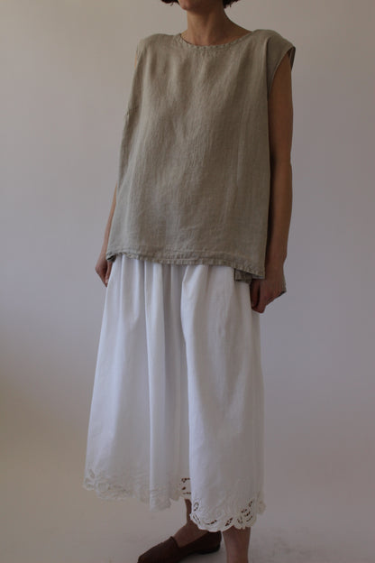 FLAX Stone Linen Tank